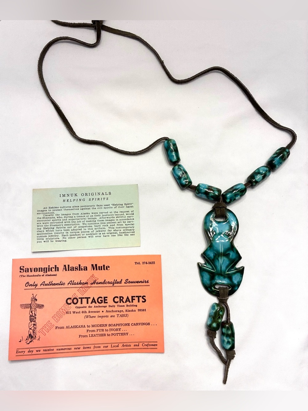Vintage (1970’s) "Helping Spirits" necklace from Imnuk Originals